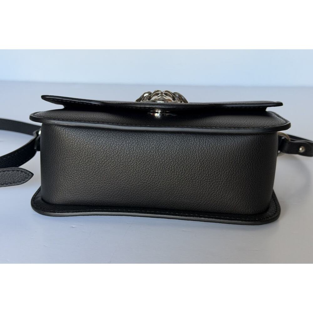 Versace Gold Medusa Head Leather Black Small Shoulder Bag 1008100 NWT $1750 - Picture 9 of 16